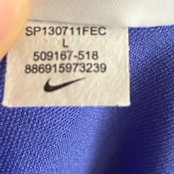 Nike Men Dri-FIT Micro Golf Polo Tee Blue L - Picture 12 of 13